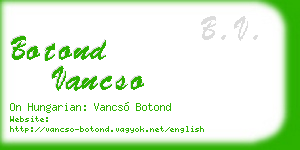 botond vancso business card